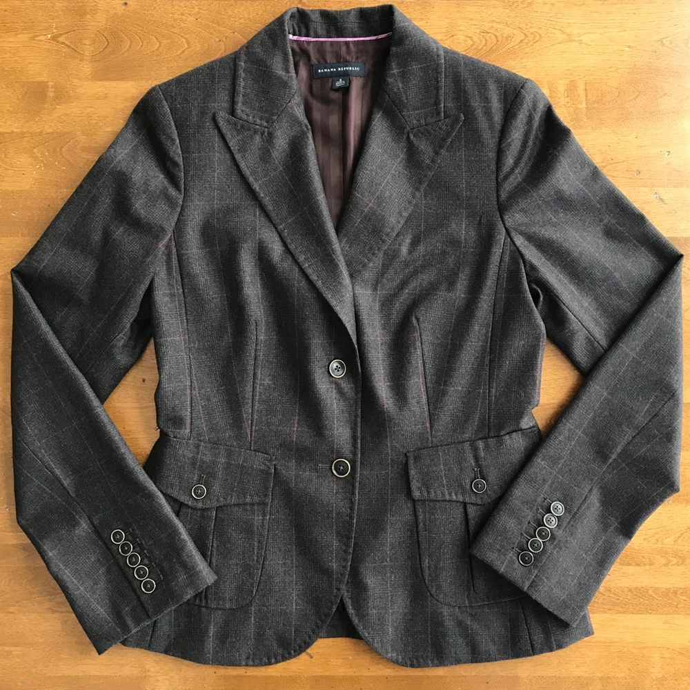 Banana Republic Dark Gray Blazer